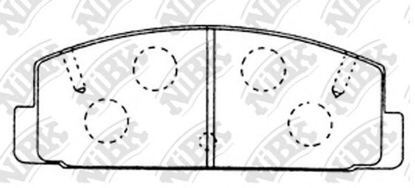 Купить запчасть NIBK - PN5203 Колодки тормозные задние MAZDA 6 02/323 96/626 9202 PN5203