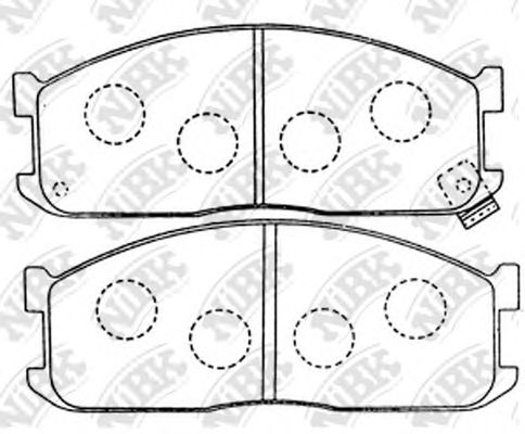 Купить запчасть NIBK - PN5211 Колодки тормозные дисковые KIA BONGO 2003 PN5211