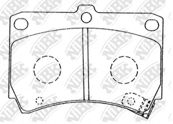 Купить запчасть NIBK - PN5232 Колодки передние (Kia Rio 00-05, Mazda Demio 98-, 323 94-98) PN5232