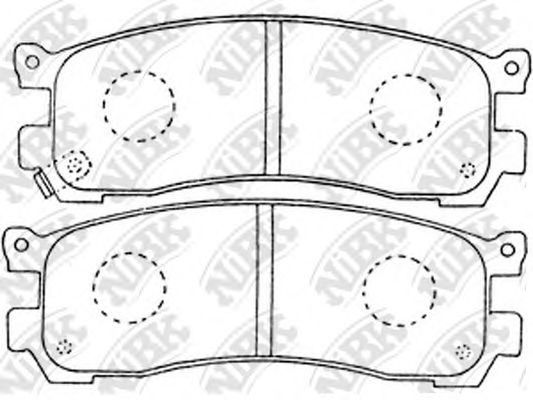 Купить запчасть NIBK - PN5290 Колодки тормозные дисковые PN5290