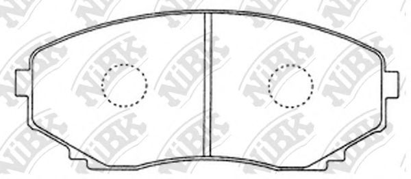 Купить запчасть NIBK - PN5376 Колодки тормозные дисковые MAZDA CX-7 2006 PN5376