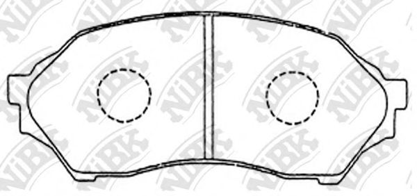 Купить запчасть NIBK - PN5425 Колодки тормозные дисковые MAZDA FAMILIA 1998-2004 PN5425