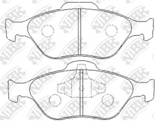 Купить запчасть NIBK - PN5495 Колодки передние (FORD FIESTA IV-V, FUSION, MAZDA 2 (DY)) PN5495