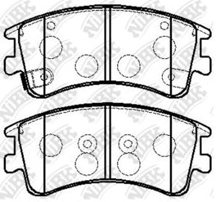 Купить запчасть NIBK - PN5526 Колодки тормозные передние MAZDA 6 GG/GY PN5526