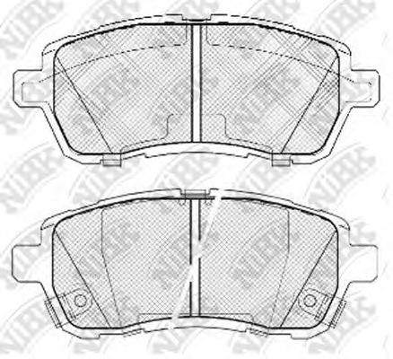 Купить запчасть NIBK - PN5544 Колодки тормозные дисковые MAZDA DEMIO 2007-2015 PN5544