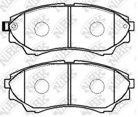 Купить запчасть NIBK - PN5800 Колодки тормозные дисковые FORD RANGER 99-/MAZDA B-SERIE 99- /BT-50 06- PN5800