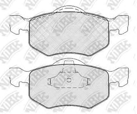 Купить запчасть NIBK - PN5805 Колодки тормозные дисковые FORD MAVERICK 03/MAZDA TRIBUTE 00 PN5805