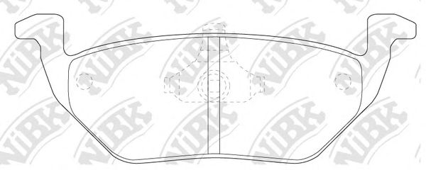 Купить запчасть NIBK - PN5808 Колодки тормозные дисковые FORD MAVERICK/MAZDA TRIBUTE 2.3-3.0 01-  PN5808