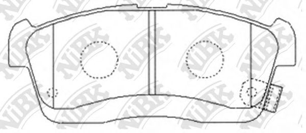 Купить запчасть NIBK - PN6492 Колодки тормозные дисковые TOYOTA PASSO 2005-2010 PN6492