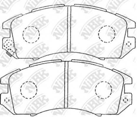 Купить запчасть NIBK - PN7248 Колодки тормозные дисковые SUBARU IMPREZA/LEGACY 1.6-2.2 89-00 PN7248