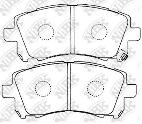 Купить запчасть NIBK - PN7390 Колодки передние (SUBARU FORESTER 9702/LEGACY 9603/OUTBACK 0003) PN7390