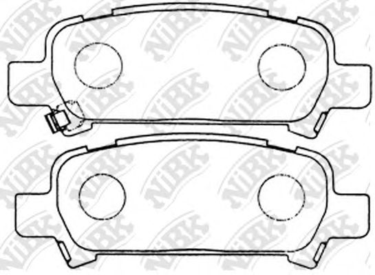 Купить запчасть NIBK - PN7415 Колодки задние (SUBARU FORESTER 97-/IMPREZA 98-/LEGACY 98-/OUTBACK 00-) PN7415