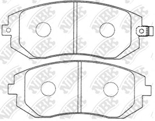 Купить запчасть NIBK - PN7460 Колодки передние (SUBARU FORESTER 08-/IMPREZA 08-/XV 12-) PN7460