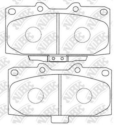 Купить запчасть NIBK - PN7463 Колодки тормозные дисковые SUBARU FORESTER 2.0 98-02/IMPREZA 2.0 94- PN7463