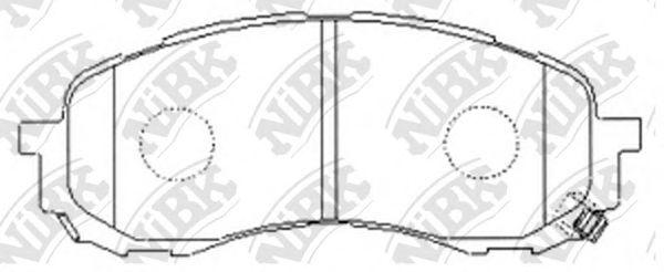 Купить запчасть NIBK - PN7493 Колодки тормозные дисковые SUBARU IMPREZA 2001-2005 PN7493