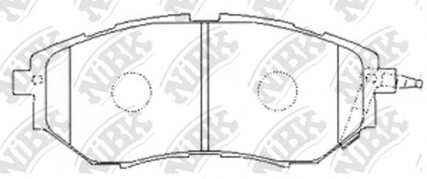 Купить NIBK - PN7499 Колодки передние (SUBARU LEGACY/OUTBACK/TRIBECA 2.0-3.6 03-) PN7499