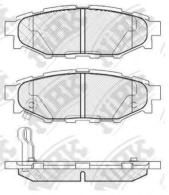 Купить запчасть NIBK - PN7501 Колодки задние (SUBARU LEGACY 03/OUTBACK 03 2.0/2.5) PN7501