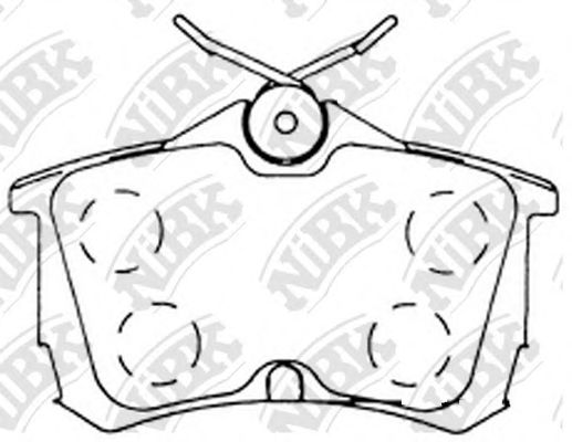 Купить запчасть NIBK - PN8109 Колодки тормозные HONDA ACCORD 2.0/2.2/2.4 98 задние PN8109