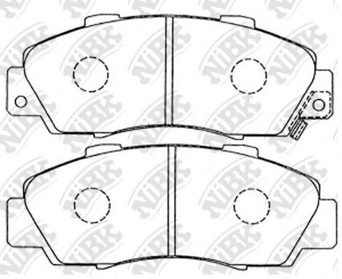 Купить запчасть NIBK - PN8254 Колодки передние (HONDA ACCORD 91-98/CR-V 95-02) PN8254