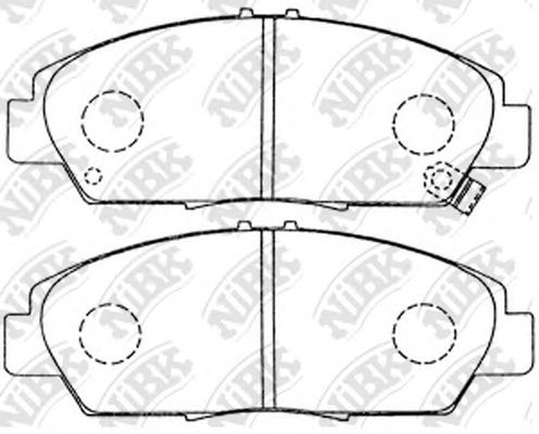 Купить запчасть NIBK - PN8293 Колодки передние (HONDA ACCORD/PRELUDE 93-98) PN8293