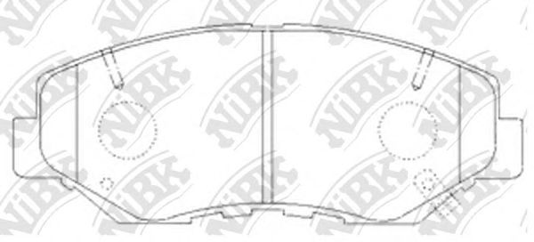 Купить запчасть NIBK - PN8485 Колодки тормозные дисковые HONDA CR-V 2001-2006 PN8485