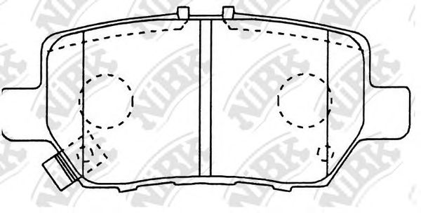 Купить запчасть NIBK - PN8512 Колодки тормозные дисковые HONDA LEGEND 3.5 2006 PN8512