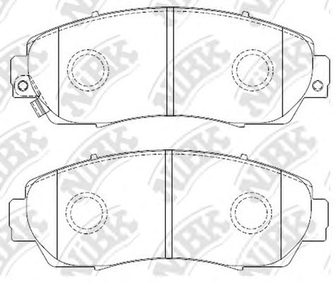 Купить запчасть NIBK - PN8802 Колодки тормозные дисковые HONDA CROSSTOUR 2012 PN8802