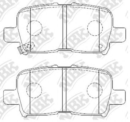 Купить запчасть NIBK - PN8803 Колодки тормозные дисковые HONDA Odyssey usa 3.5L 02-04, Pilot usa 3.5L 03-08 PN8803