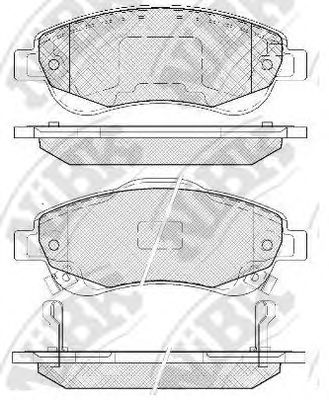 Купить запчасть NIBK - PN8808 Колодки тормозные дисковые HONDA CR-V 2007 PN8808