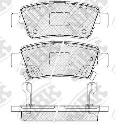 Купить запчасть NIBK - PN8809 Колодки тормозные дисковые HONDA CR-V 2007 PN8809