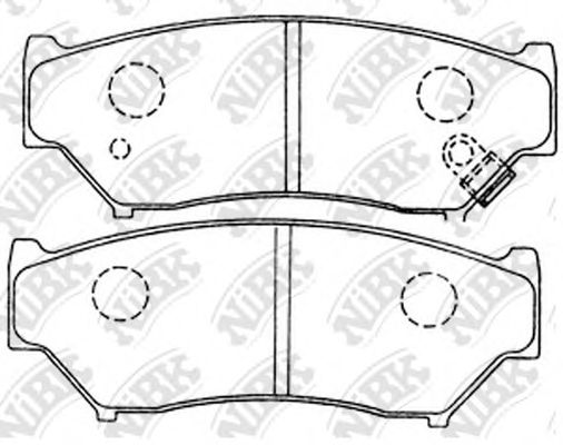 Купить запчасть NIBK - PN9301 Колодки тормозные дисковые SUZUKI GRAND VITARA 2.7 XL-7 03-/1.6-2.7 05-  PN9301