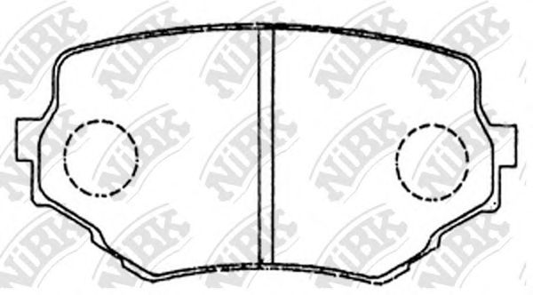 Купить запчасть NIBK - PN9382 Колодки передние (SUZUKI VITARA/GRAND VITARA 94-) PN9382