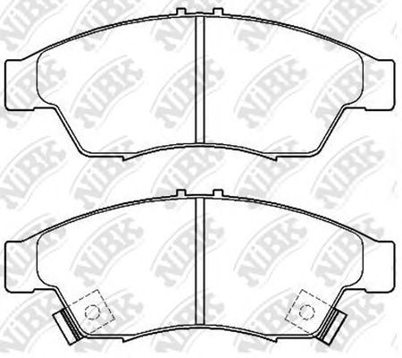 Купить запчасть NIBK - PN9804 Колодки тормозные дисковые SUZUKI LIANA 02  PN9804