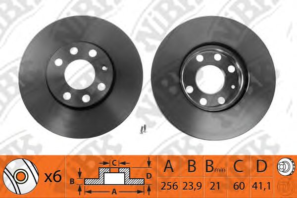 Купить запчасть NIBK - RN1110 Диск тормозной передний OPEL ASTRA G 1.2-2.0 98-05 D256мм RN1110