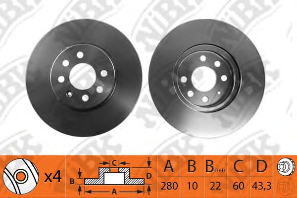 Купить запчасть NIBK - RN1202 / RN1202V Диск тормозной перед OPEL ASTRA H Saloon (A04) 1.6 (L69) 02.2007 - 05.2014 <=> OPEL ASTRA H (A04) 1.6 (L48) 12.2006 - 05.2014 <=> OPEL ASTRA H (A04) 1.8 (L48) 01.2006 - 10.2010