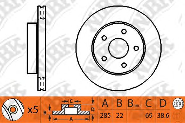 Купить запчасть NIBK - RN1256 