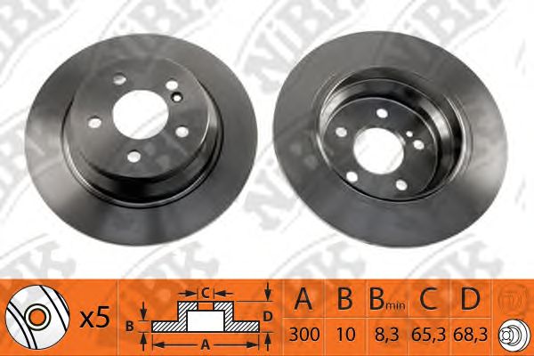 Купить запчасть NIBK - RN1271 Диск тормозной MERCEDES W211/W212 200-350 RN1271