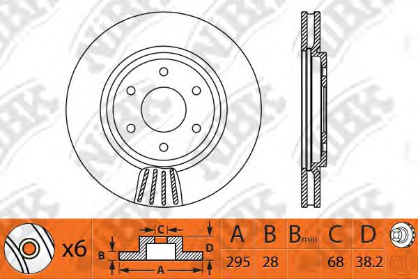 Купить запчасть NIBK - RN1317 / RN1317V Диск тормозной перед NISSAN PATHFINDER III (R51) 2.5 dCi 4WD 03.2005 - <=> NISSAN PATHFINDER III (R51) 2.5 dCi 4WD 08.2010 - <=> NISSAN NP300 NAVARA (D40) 2.5 dCi 4WD 07.2005 -
