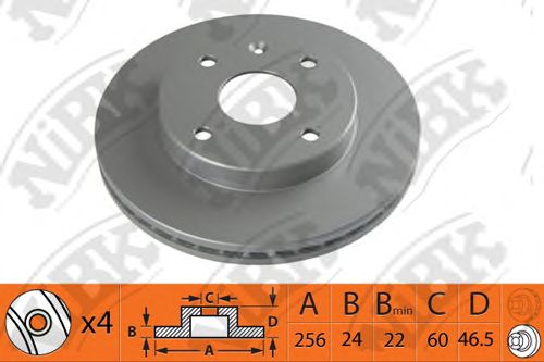 Купить запчасть NIBK - RN1360 Диск тормозной CHEVROLET LACETTI 2005 RN1360