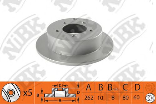 Купить запчасть NIBK - RN1367 Диск тормозной зад MITSUBISHI LANCER VIII (CY_A, CZ_A) 1.5 06.2008 - <=> MITSUBISHI LANCER VIII (CY_A, CZ_A) 1.8 02.2008 - <=> MITSUBISHI LANCER VIII (CY_A, CZ_A) 1.6 MIVEC 05.2010 -