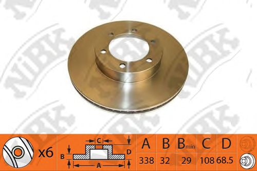 Купить запчасть NIBK - RN1435 / RN1435V Диск тормозной перед TOYOTA LAND CRUISER PRADO (_J15_) 3.0 D-4D (KDJ150_) 08.2009 -  <=> TOYOTA LAND CRUISER PRADO (_J15_) 4.0 V6 VVT-i (GRJ150_, GRJ125_) 08.2009 -  <=> TOYOTA LAND CRUISER PRADO (_J15_) 2.7 (TRJ150_, TRJ