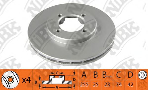 Купить запчасть NIBK - RN1533 Диск тормозной TOYOTA Liteace 10.86-02.99 RN1533