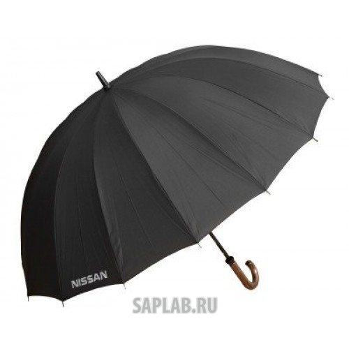 Купить запчасть NISSAN - 999BIGUMBR Зонт-трость Nissan Stick Umbrella, Extra Strong, Black