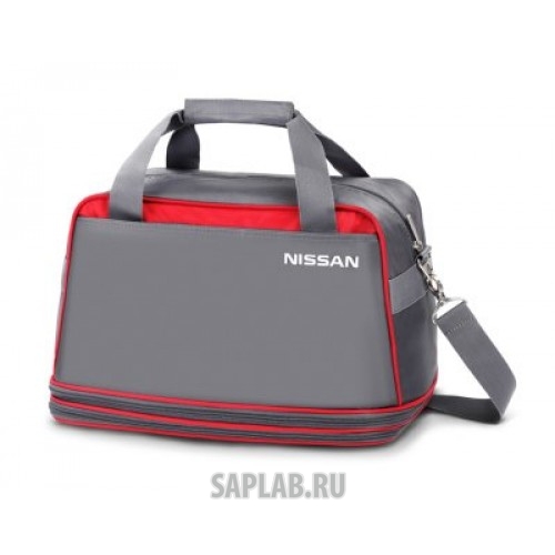 Купить запчасть NISSAN - 999C161BXX Сумка дорожная раскладывающаяся Nissan Travel Bag, Grey-Red, артикул 999C161BXX