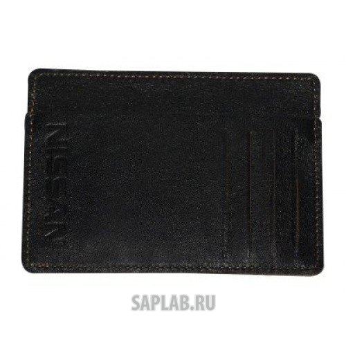 Купить запчасть NISSAN - 999HOLDER Кожаный футляр для кредитных карт Nissan Leather Credit Card Holder, Black