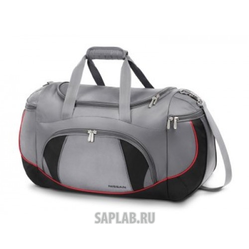 Купить запчасть NISSAN - 999SS14200 Легкая дорожная сумка Nissan Compact Travel Bag, Grey-Black, артикул 999SS14200