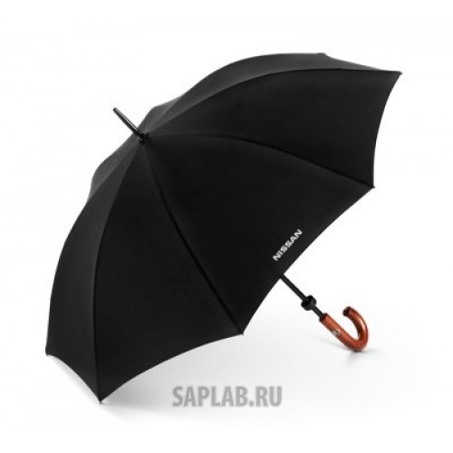 Купить запчасть NISSAN - 999UMBTR0XX Зонт трость Nissan Stick Umbrella, Black, артикул 999UMBTR0XX