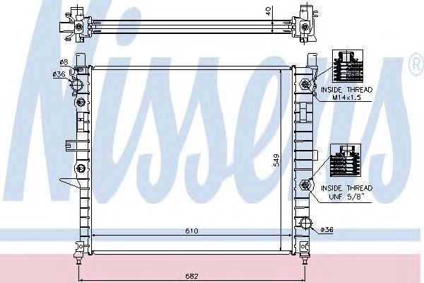 Купить запчасть NISSENS - 62788A Радиатор MERCEDES W163 62788A