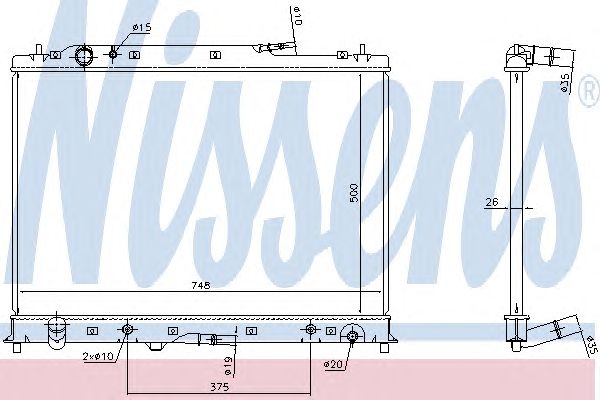 Купить запчасть NISSENS - 68525 