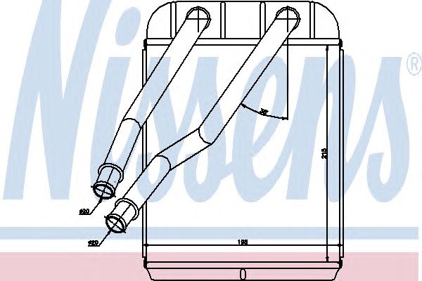 Купить запчасть NISSENS - 73975 Радиатор печки AUDI Q7, VW TOUAREG (7L) 73975